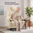 Dual Motor Power Lift Recliner Chair for Elderly with Massage and Heat, Electric Lift Chair for Big and Tall Adults, USB A&C, 2 Cup Holders (T6013 - Faux Leather, Cream White, Oversized)-1420712044