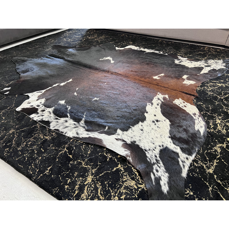 Tapis de zone beige/noir tissé à la main captivante exquis tiger design Delaware