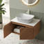 Meuble-lavabo et lavabo, lavabo rectangulaire en céramique à motif de marbre