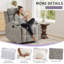 Fauteuil inclinable manuel de 31,5 po de largeur avec deux porte-gobelets et revêtement en microfibre douce (ensemble de 2)-837931655