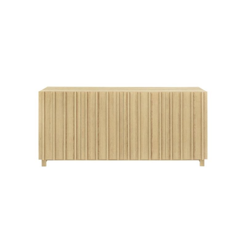 Buffet cannelé l 4 po Araminta, Chêne
