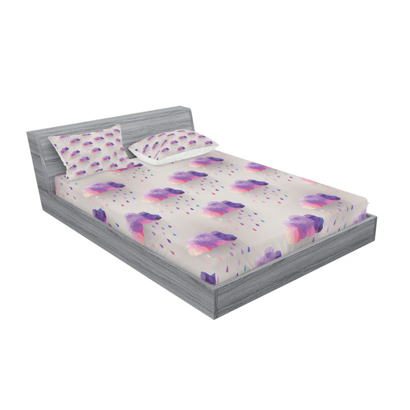 Microfiber Sheet Set, Queen Sheet Set with Fitted Sheet