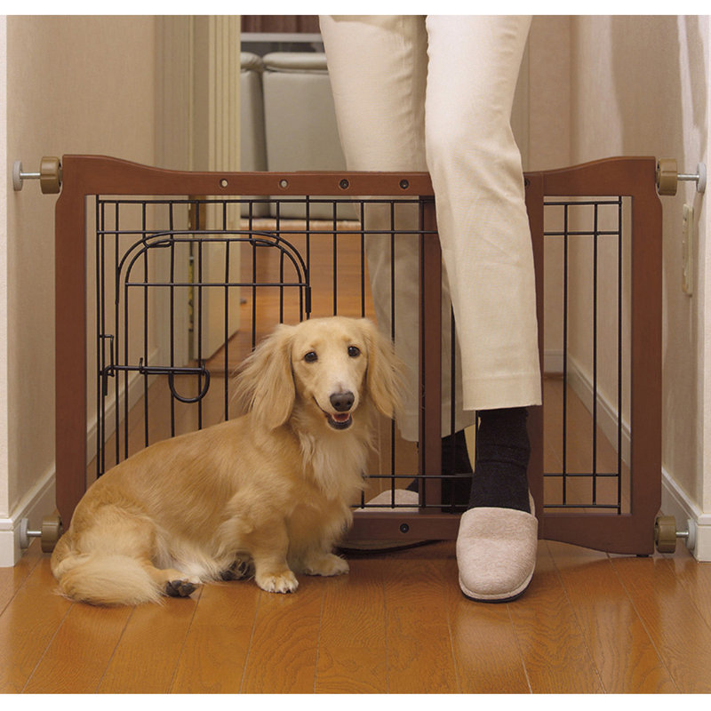 Free Standing Pet Gate With Door
