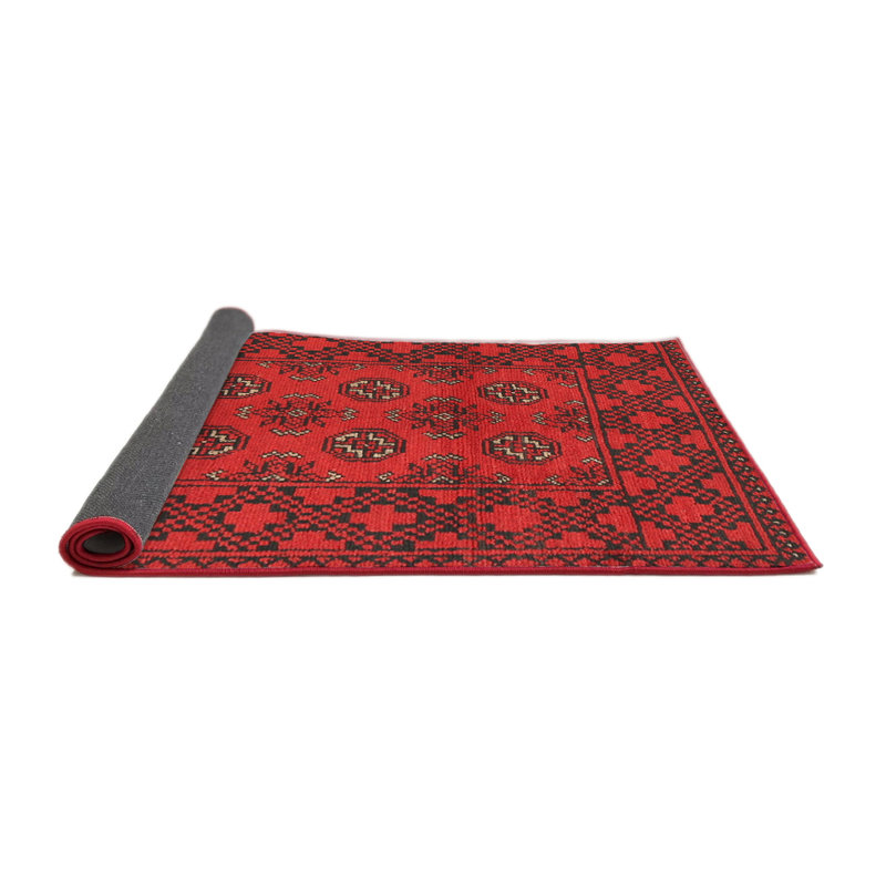 Tapis rouge à motif sud-ouest, Rond 7 pi