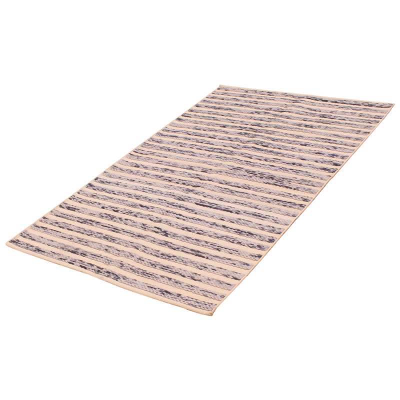 Tapis kaki clair en laine nouvel âge 4 pi 11 po x 8 pi 3 po Kennidi