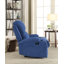 Rosia Blue Linen Motion Recliner