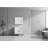 Tennant Brand 36 Inch Modern Freestanding White Eileen Bathroom Vanity, Single Sink, Acrylic Composite Top, Fully Assembled