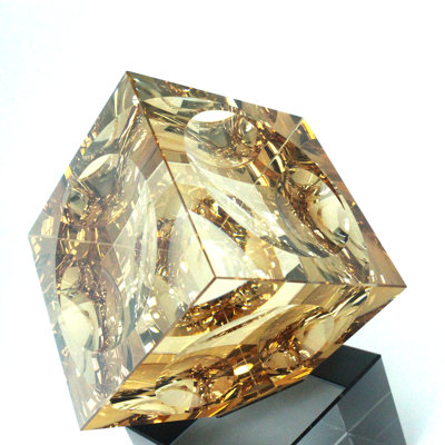 6.89'' H Modern Geometric Crystal Tabletop Sculpture
