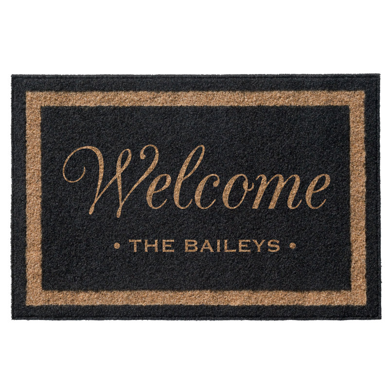 Tapis d'extérieur antidérapant Bowdoin 72 po x 36 po, Oui, Noir, L 36 po x L 72 po