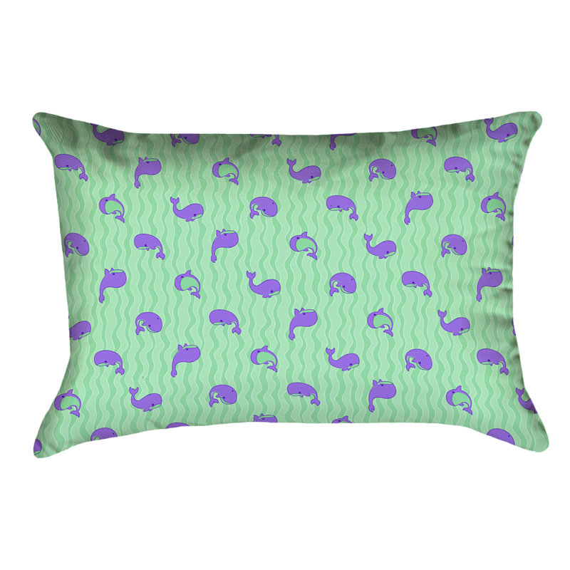 Coussin Katelyn Elizabeth, Vert / mauve