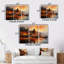 Indian Art Sunset At - Art mural indien-1514283472-1514283458