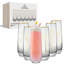 Princess Sketch Art Stemless Flutes, 7oz (set of 6)