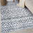 Armarion Contemporary Distressed Geometric Gray Area Rug-67083313