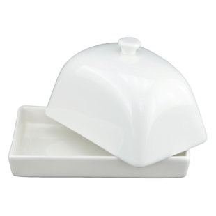 Plat à beurre White Tie