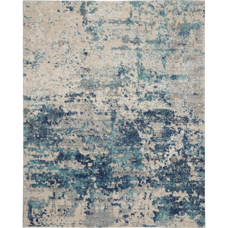 Abstract Indoor Rug, Rectangle 8'10" x 11'10"