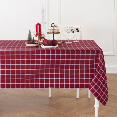 Windowpane - 100% Pure Linen Tablecloth