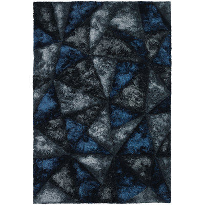 Flemish Shag Dark Grey Area Rug