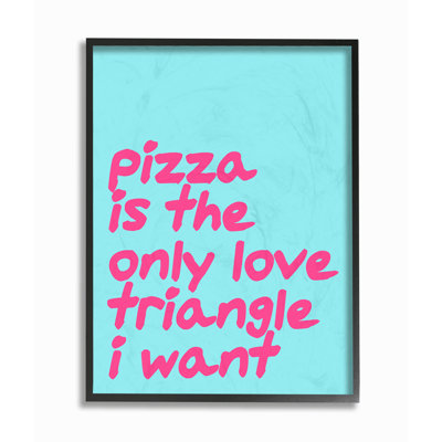 «Pizza Love», art mural sur toile par House of Lulu