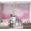 Murale pelez et collez de qualité supérieure - éclaboussure d'aquarelle mauve