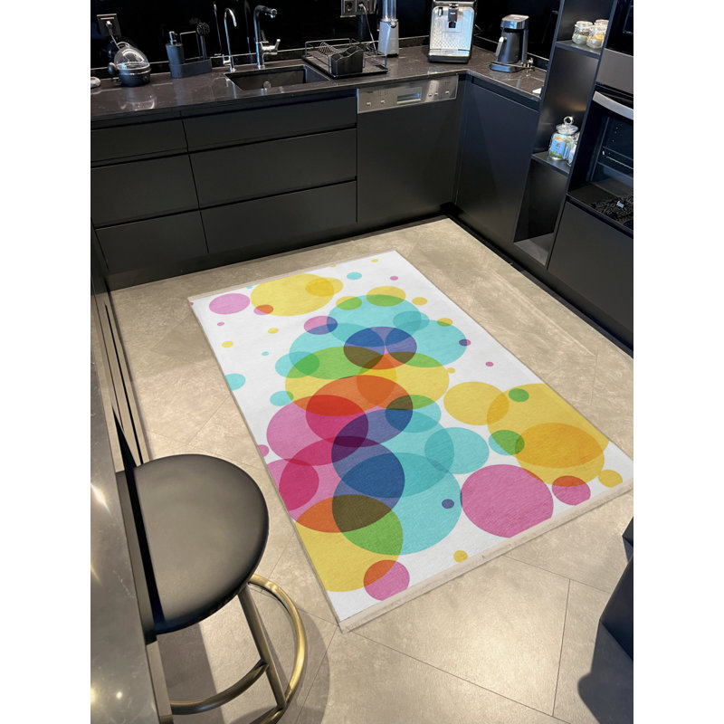 Tapis intérieur / extérieur rectangulaire himari, Rectangle 4 pi 7 po x 6 pi 7 po
