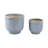 Ceramic Stoneware Planter Pots With Drainage Holes And Glossy Glazed Finish Set Of 2-757900696