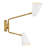 Macie Large Adjustable Swing Arm Two Light Wall Sconce-426735549-426735537