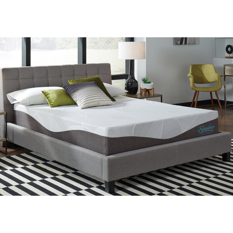 Matelas en mousse viscoélastique imprégnée de gel Slumber Solutions Renew, Très grand californien, 12"