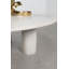Table basse ronde en marbre véritable blanc