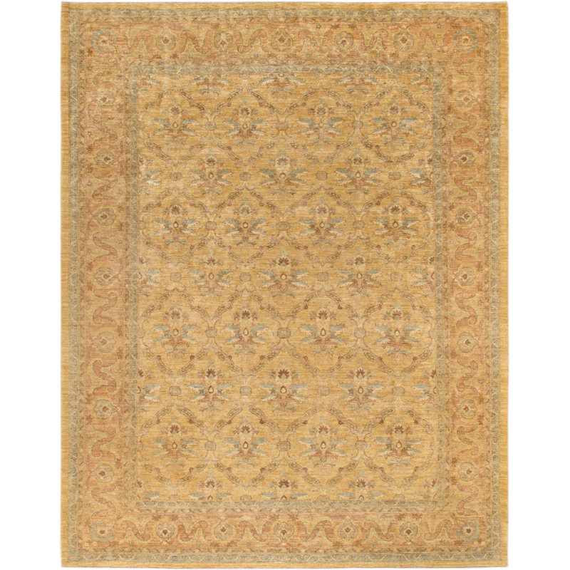 Denver Hand-Knotted Wool Gold/Brown Area Rug