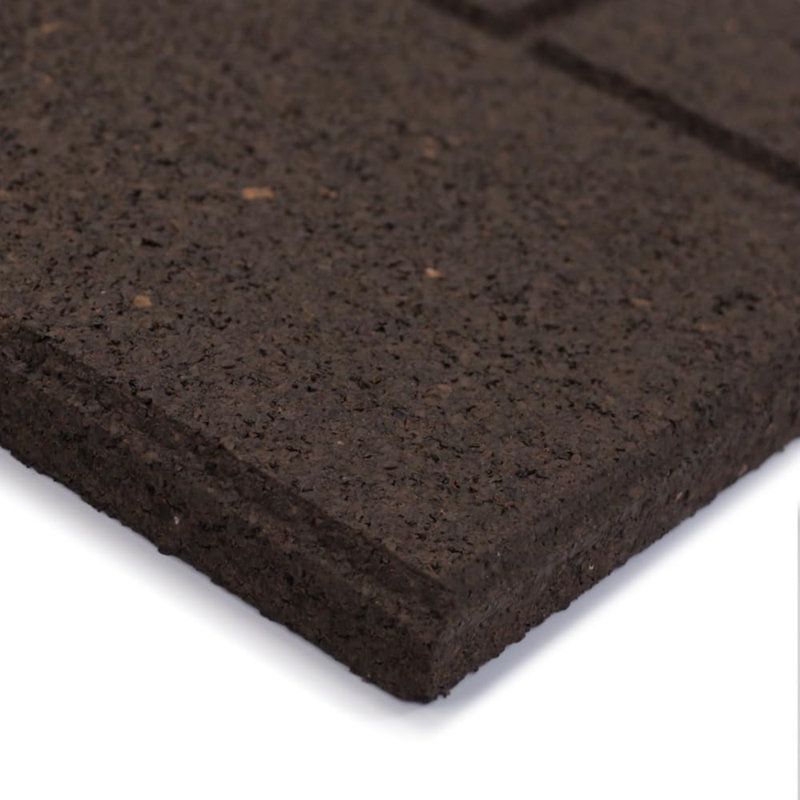  4 Pack 10" x 24" Cobblestone Stair Tread Decorative Panels, Brown