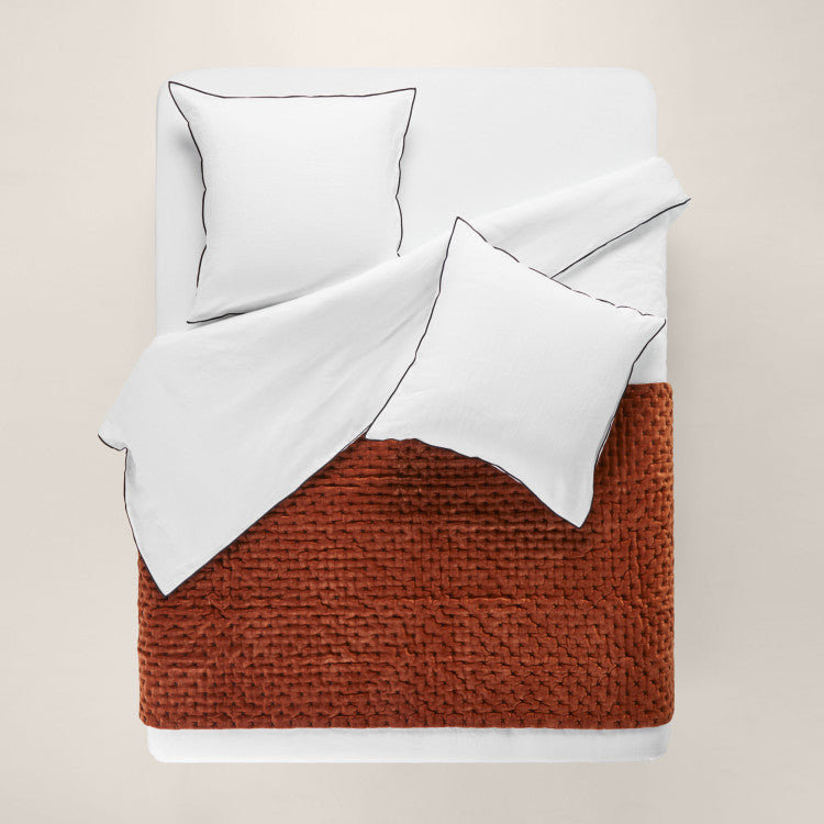 Quilted Throw Blanket, Red