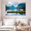Caravane au bord du lac-1813981340