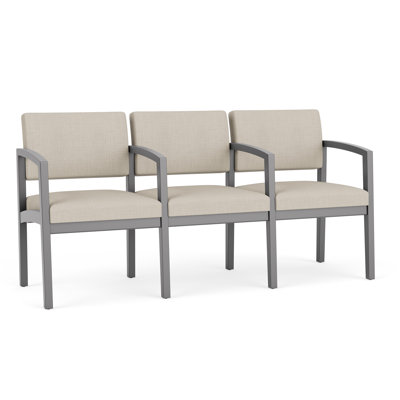 Lenox Wood Waiting Reception 3 Seat Tandem Seating Wood Frame