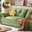 Causeuse-causeuse 100% polyester vert olive-129743311