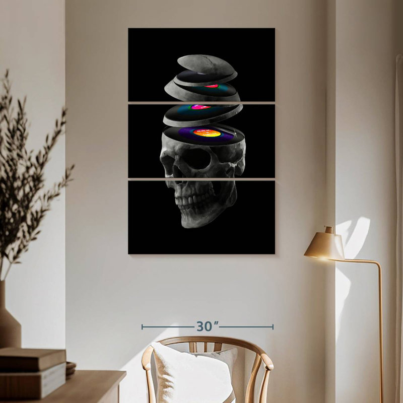 Kerner Dead Records, 65" H x 42" W