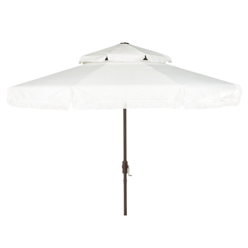 Parasol de plage 99,6 po Tyler, Blanc