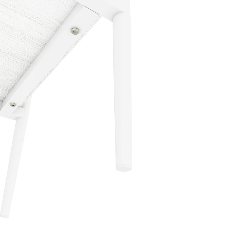 Set of 2 Rectangle End Table, Tempered Glass Tabletop with MDF layer, Glass, White, Gray