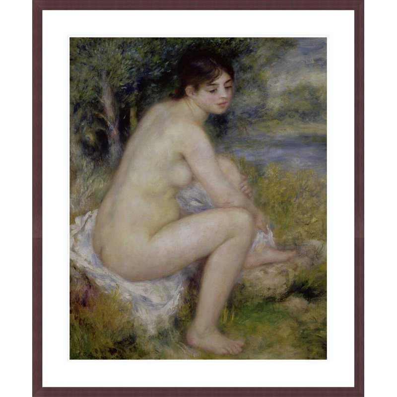 «Nude in a Landscape» par Pierre-Auguste Renoir, impression giclée encadrée, H 40,06 po x l 33,5 po