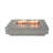 Hampton 56" Outdoor Light Grey Concrete Fire Table 45,000 BTU - Includes Lava Rocks and PVC Cover-94431237