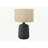 Orelis Contemporary Table Lamp With Ceramic Base And Linen Shade (Bulb Not Included)