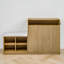 Banc de rangement avec armoire à chaussures, tablettes et crochets réglables, contemporain, vestibule-130074032