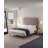 Crosby Modern Velvet Upholstered Eucalyptus Wood Platform Bed in Blush-392780142-392780137