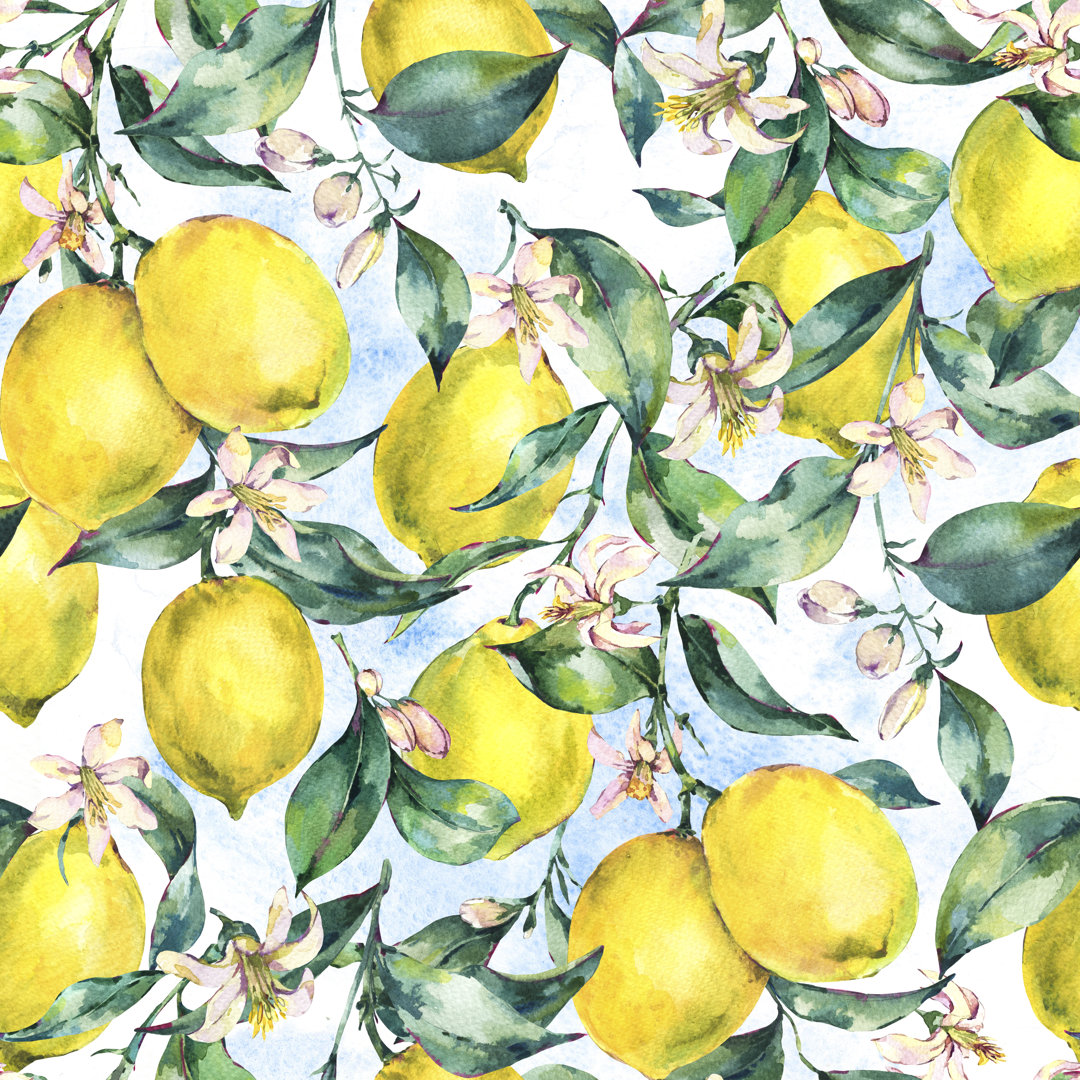 Broadhead Branch Of Fruit Lemon von Varvara Kurakina - Leinwandgemälde mit Wrapped Canvas