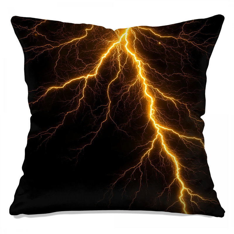 Coussins électriques Electric Lightning Bolt, 14 x 14 inches