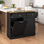 Porte-poubelle inclinable en bois avec tiroir et rangement Algg-502544934