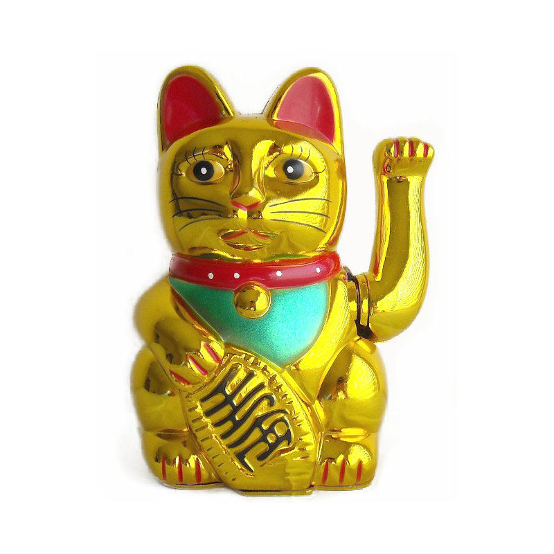 Figurine de chat Lucky, H 6 po x l 3 po x P 2 po