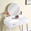 Ensemble coiffeuse et tabouret Liannon-1022157070