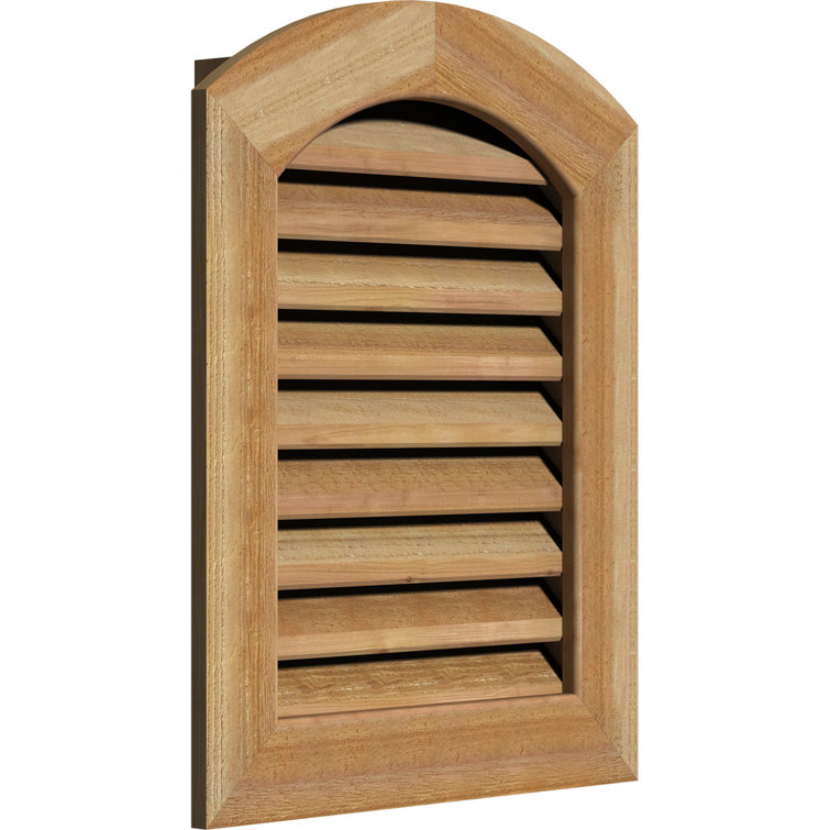 Évent de pignon en bois arqué