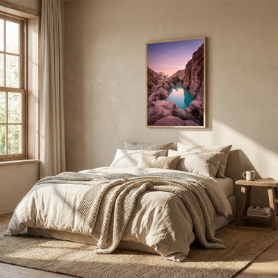Art mural sur toile, "Desert Canyon Pool"