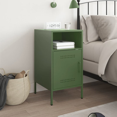 Bedside Cabinet 36x39x68 cm Steel